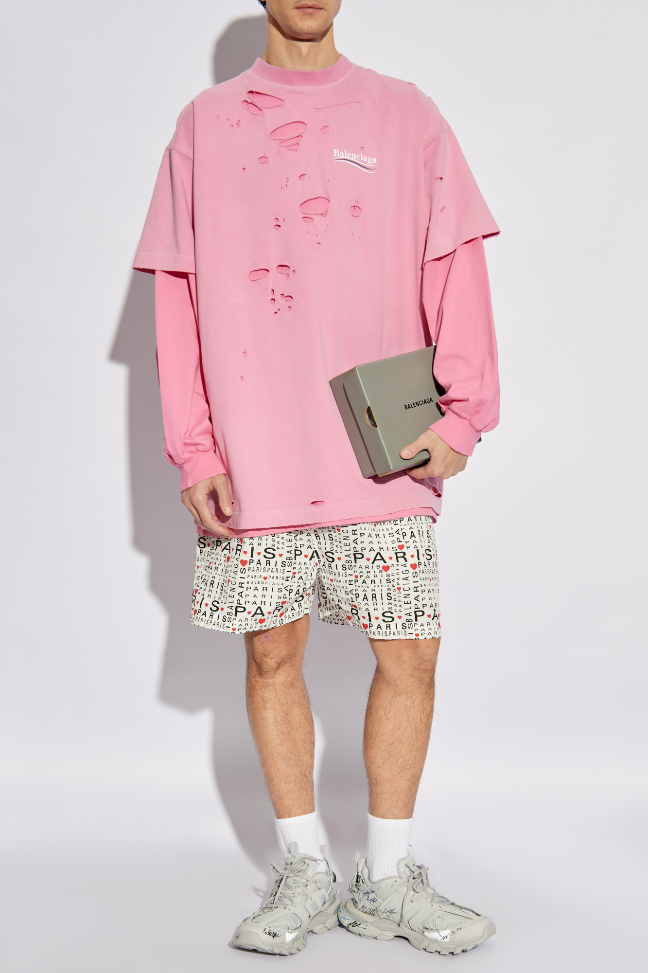 Balenciaga T-shirt with logo | Men's Clothing | Vitkac